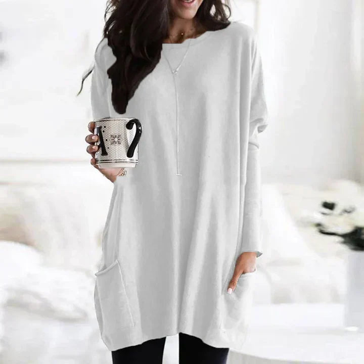 ELLE | Long Shirt-Dress with Pockets