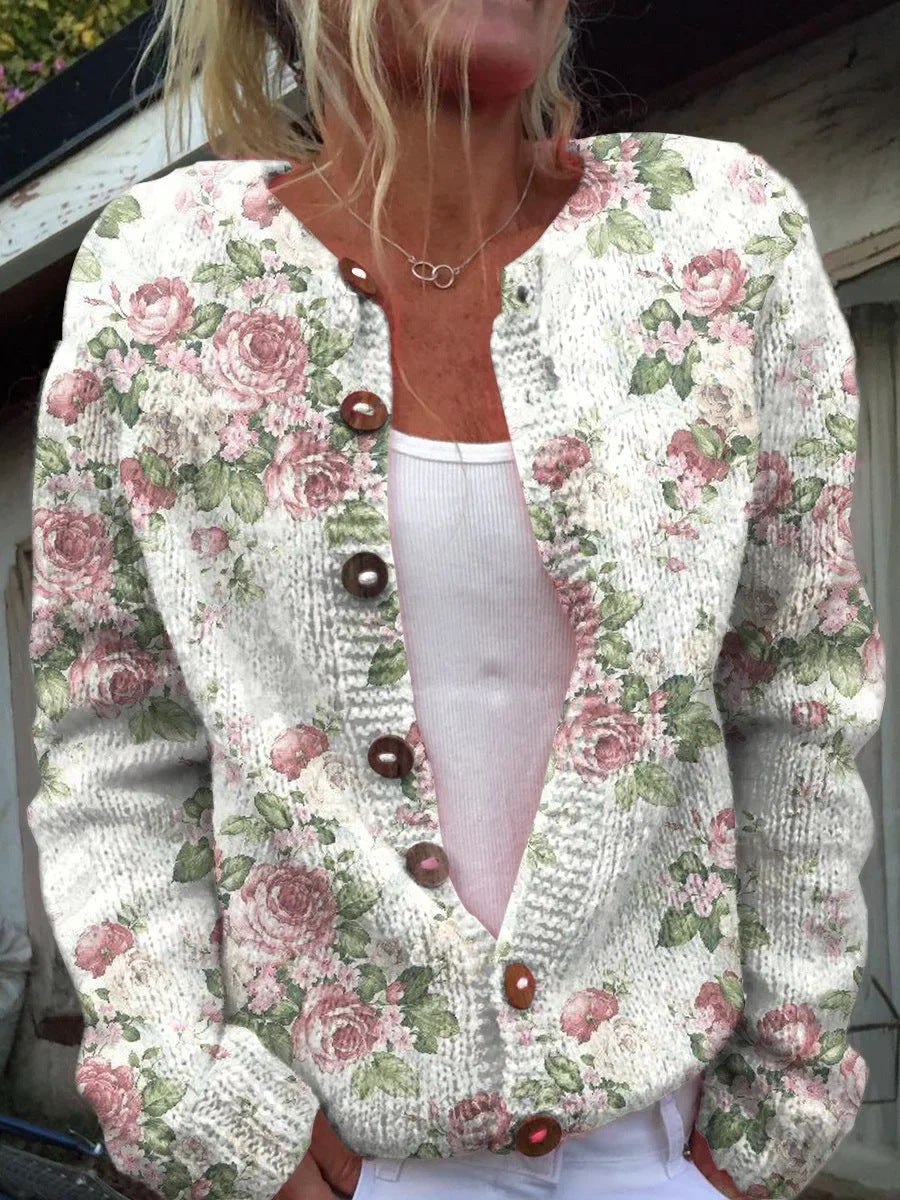AMALIA | Knitted Sweater with Print