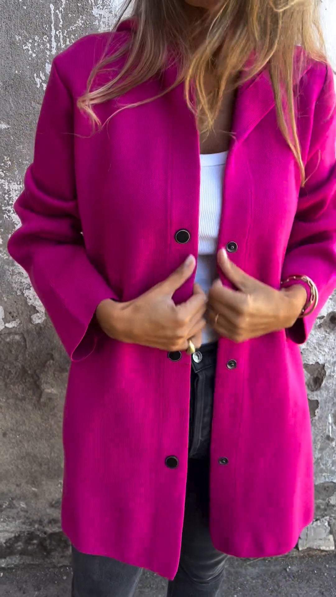 Jacqueline® | Casual Hoodie Jacket with Buttons