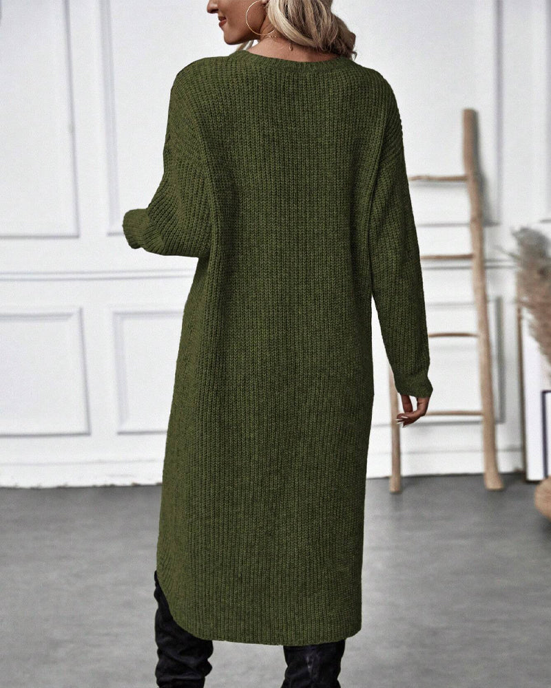 IGGY | Stylish Cotton Blend Sweater Dress