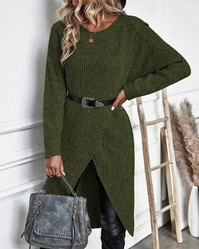 IGGY | Stylish Cotton Blend Sweater Dress