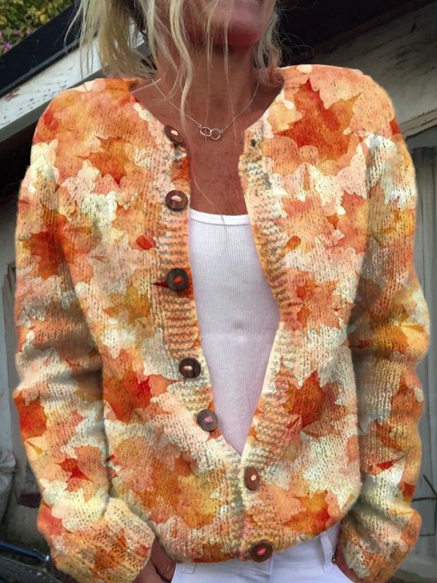 AMALIA | Knitted Sweater with Print