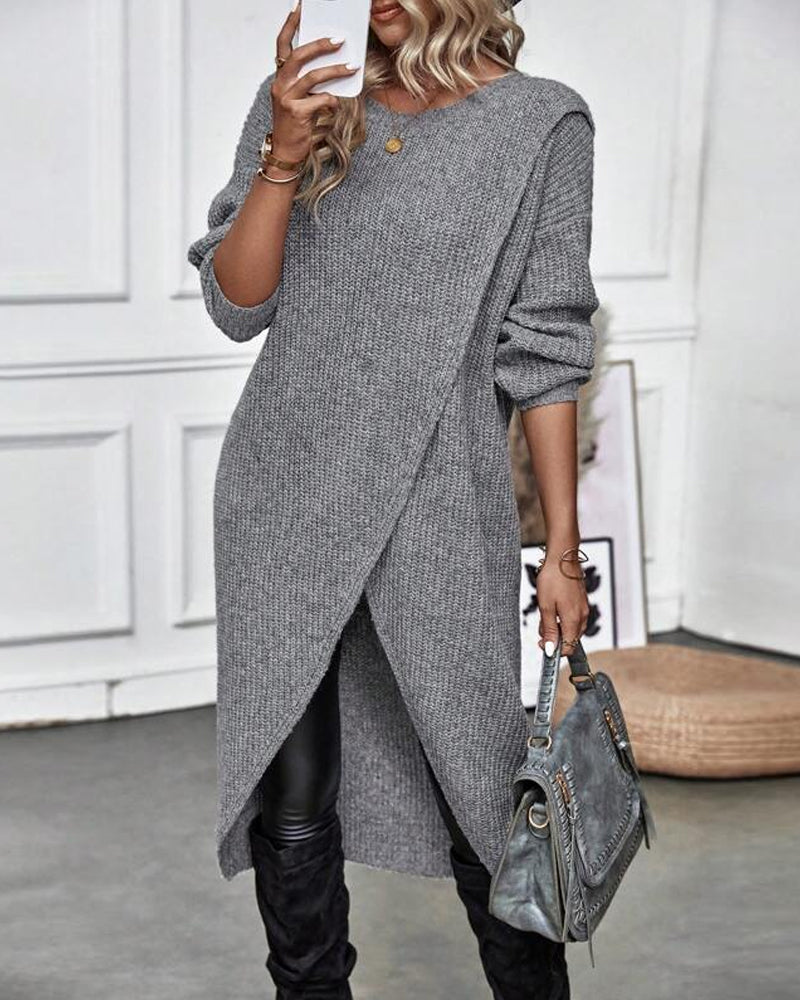 IGGY | Stylish Cotton Blend Sweater Dress