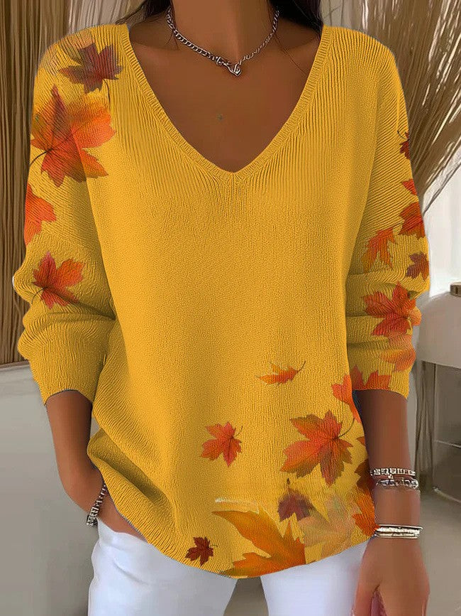 AURELIE | V-Neck Knit Jumper