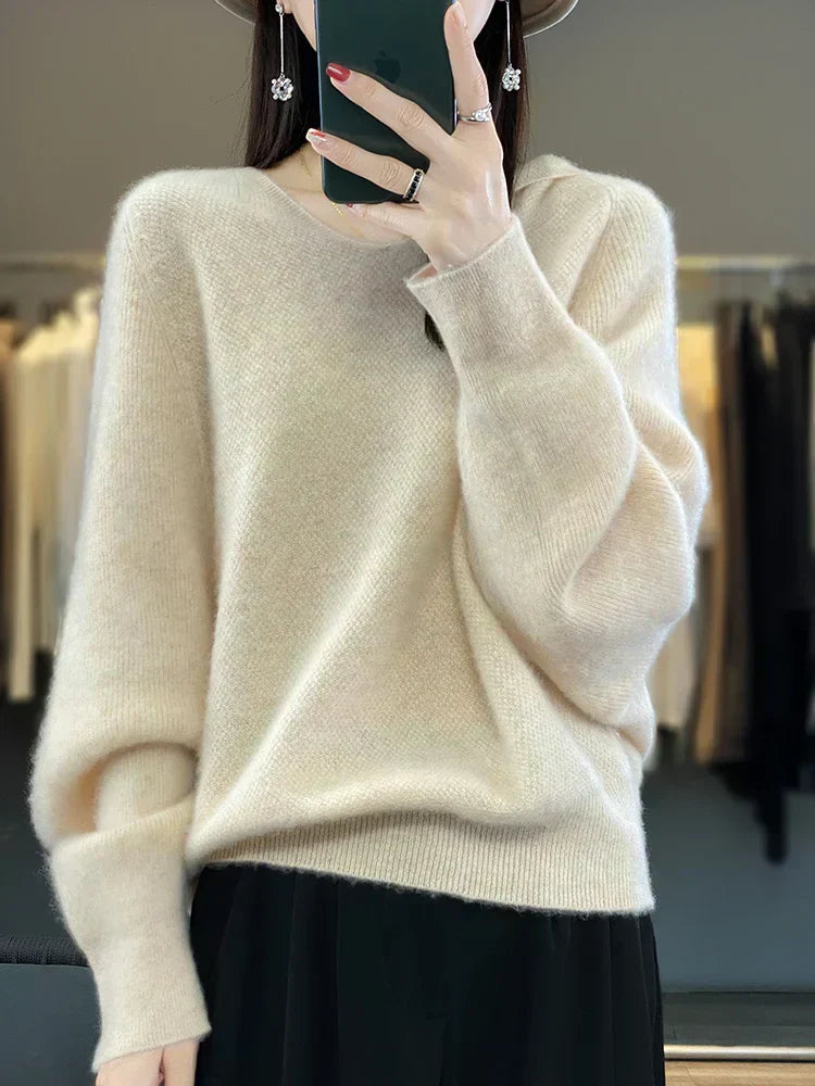 Crystal | Cozy Hooded Pullover
