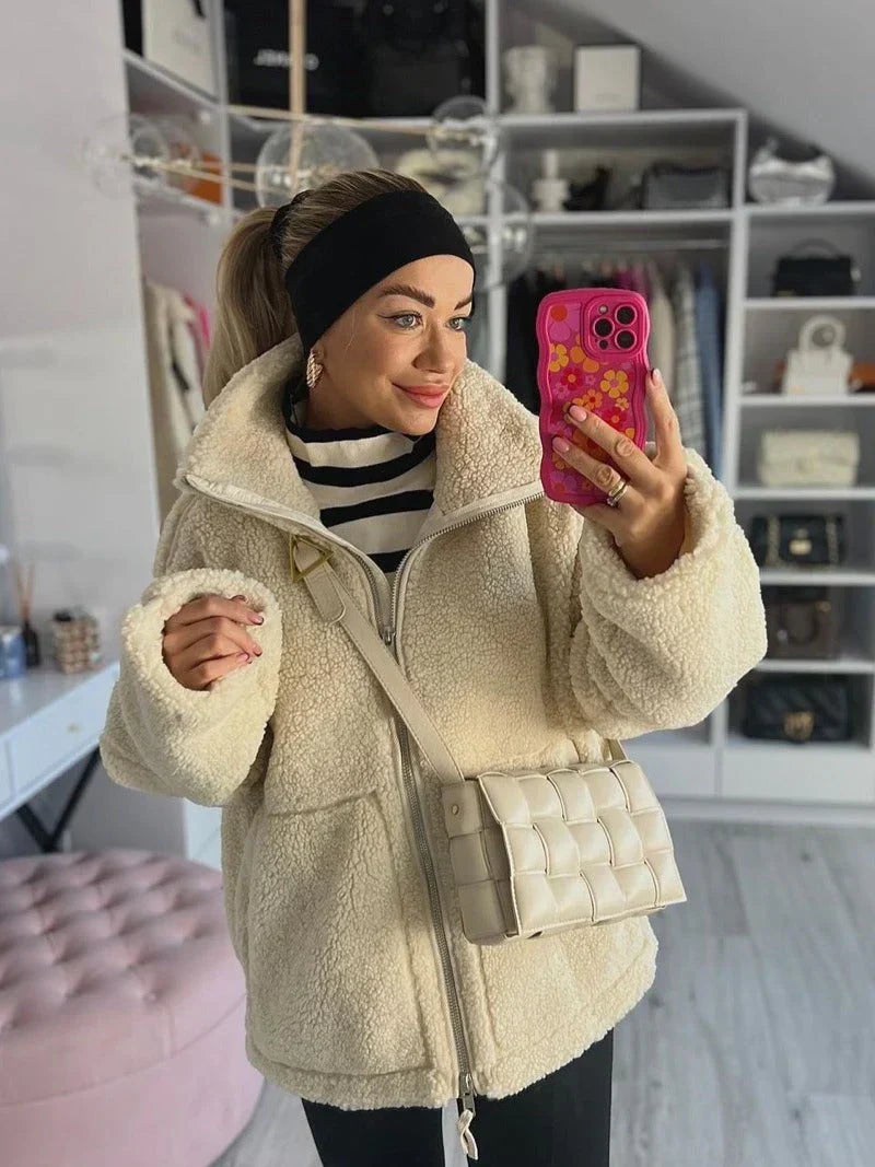 KAJA | Soft Teddy Coat