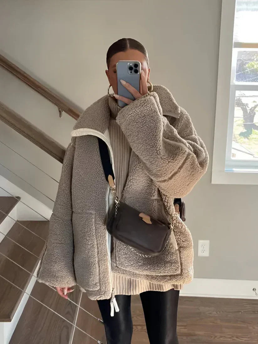 KAJA | Soft Teddy Coat