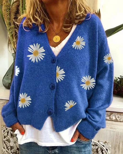 ANNELIA | Stylish Casual Floral Cardigan