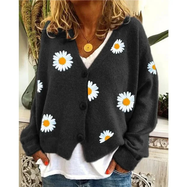 ANNELIA | Stylish Casual Floral Cardigan