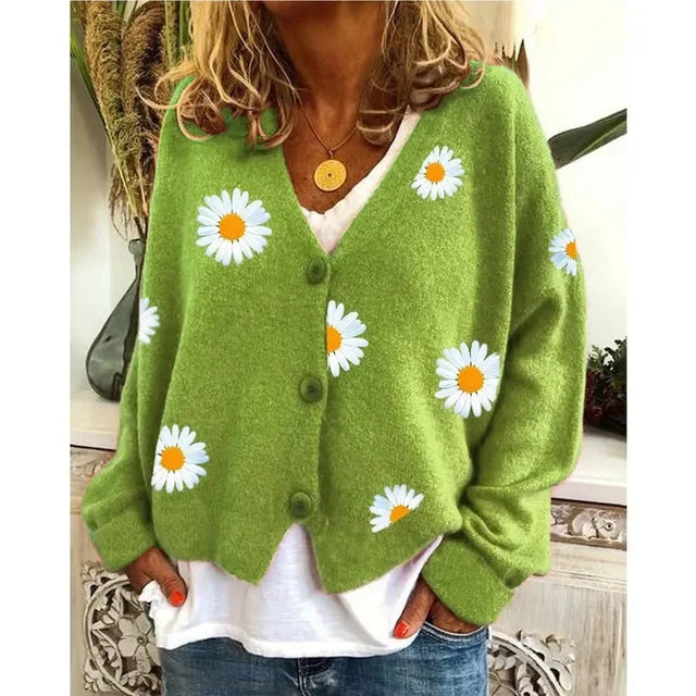ANNELIA | Stylish Casual Floral Cardigan
